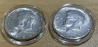 1964 Kennedy Half Dollar Coins Lot of 2, 50C, Kennedy, Uncertified, Ungraded