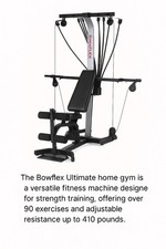Bowflex Ultimate: 90+ exercises, versatile ho...