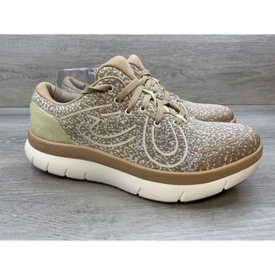Alegria Women's ROK n ROLL Tan Knit 12 Walking Shoes Slip Resistant Sneakers