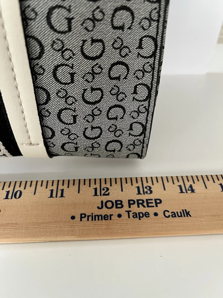 GUESS Oxnard 黑色灰色棕褐色标志手提包钱包 — 第 3/4 张图片