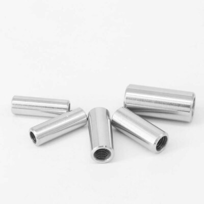 Xiaoyztan 12Pcs M4 Thread Round Coupling Nut Stainless Steel Sleeve Stud Nut Connecting Hardwares 12mm Height - View #5