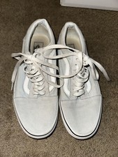 Light Blue/grey Old Skool Vans - 9.5 W/ 8M