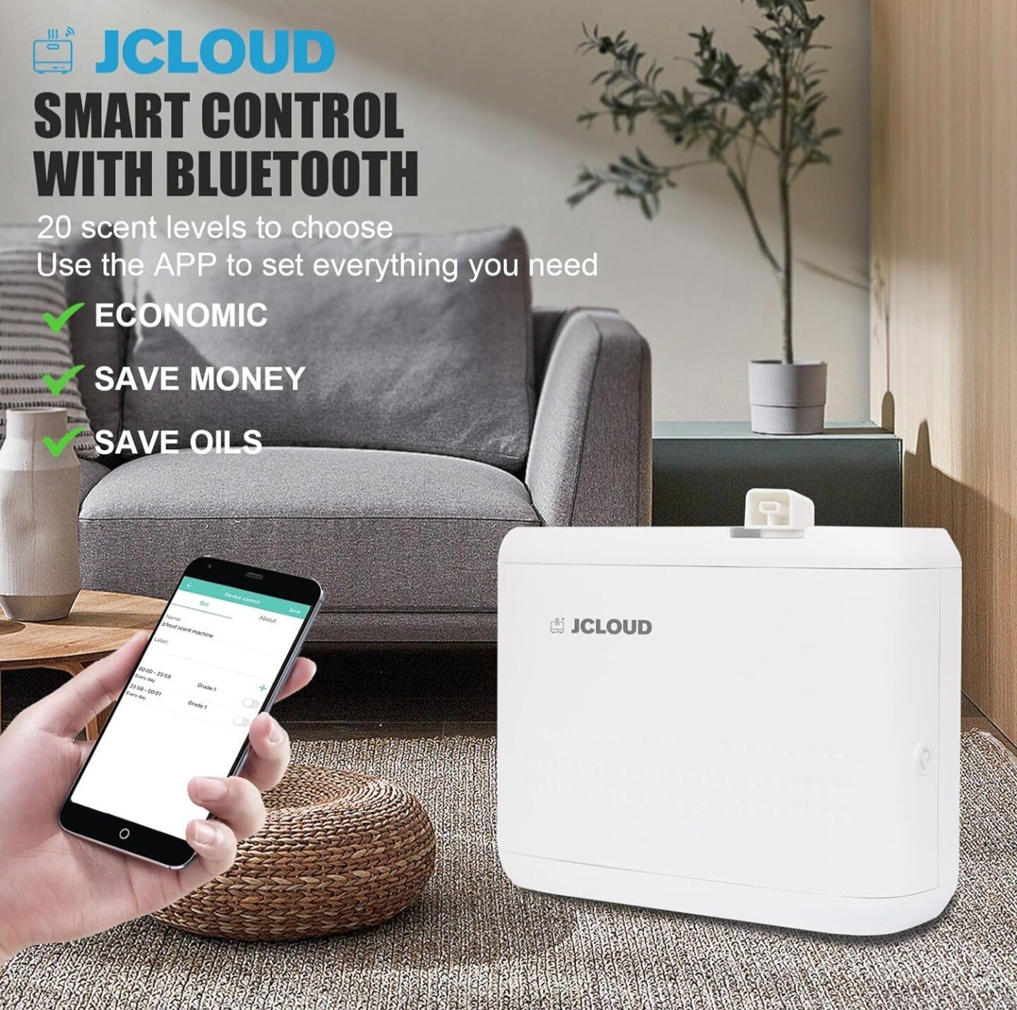 JCLOUD Smart Scent Air Machine Pro for Home, Hotel/ Spa Aromatherapy