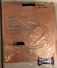 BUNDLES - WOMEN'S SHEERS BLACK NYLON PANTYHOSE - NEW IN PKG - QUEEN SIZE