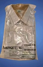 Vintage Pearl Snap Western shirt Mesquite Poly Cotton size 17-37