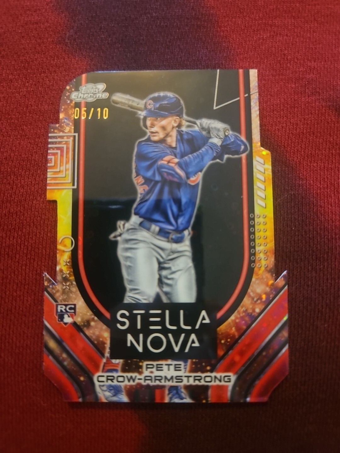 PETE CROW-ARMSTRONG 2024 Topps Chrome Cosmic Black STELLA NOVA SSP CASE HIT 5/10