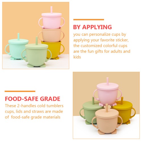 Silicone Cup with Straw Water for Infant Child Container Portable Juice Toddler - 第 10/12 張圖片