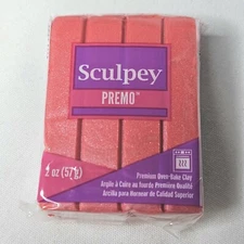 Premo Sculpey 2oz Polymer Clay PE02 5115 Sunset Pearl 30 Min 275°F Bake Modeling
