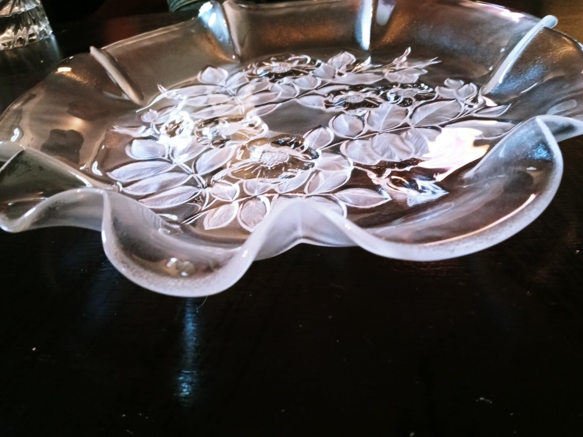 Mikasa Walther Bianca glass 12 n half inch serving platter