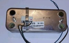 Scambiatore sanitario a piastre Riello Beretta Sylber Vailant Inox + resistenza