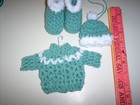 Handcrafted/crochet tree or wreath decor, sweater, hat, boots #3a — photo 2
