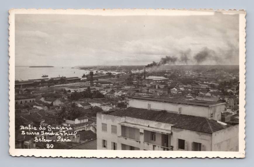 Avenida 15 de Agosto BELEM Brazil RPPC-Sized Photo Foto Para Brasil ~1950s