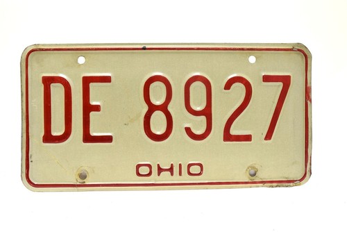 Ohio Nummernschild DE 8927 Einzelschild  - Bild 1 von 2