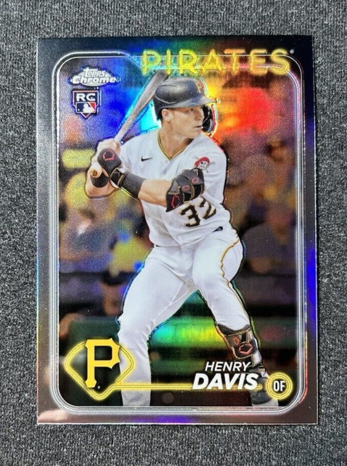 Henry Davis RC 2024 Topps Chrome REFRACTOR - Pittsburgh Pirates #260