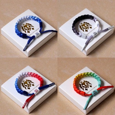 Trendy RASTACLAT Bracelet Multi Color Nylon Braided Wristband Shoelace Men Women