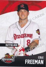 2022 Rochester Red Wings Cole Freeman RC Rookie Nationals