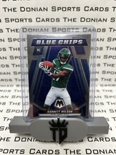 2022 Mosaic Football Blue Chips #BC-7 Garrett Wilson RC - New York Jets