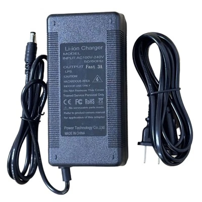 42V 3A XLR 3-pin Lithium Li-Ion Charger for 36V Giant, GLI180A