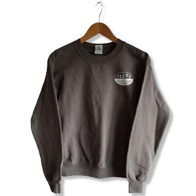 90s Vintage Gildan Oversize Sweatshirt brown small Print made in USA - S