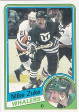 84/85 TOPPS..MIKE ZUKE..NRMT..CARD # 63..WHALERS..FREE COMBINED SHIPPING
