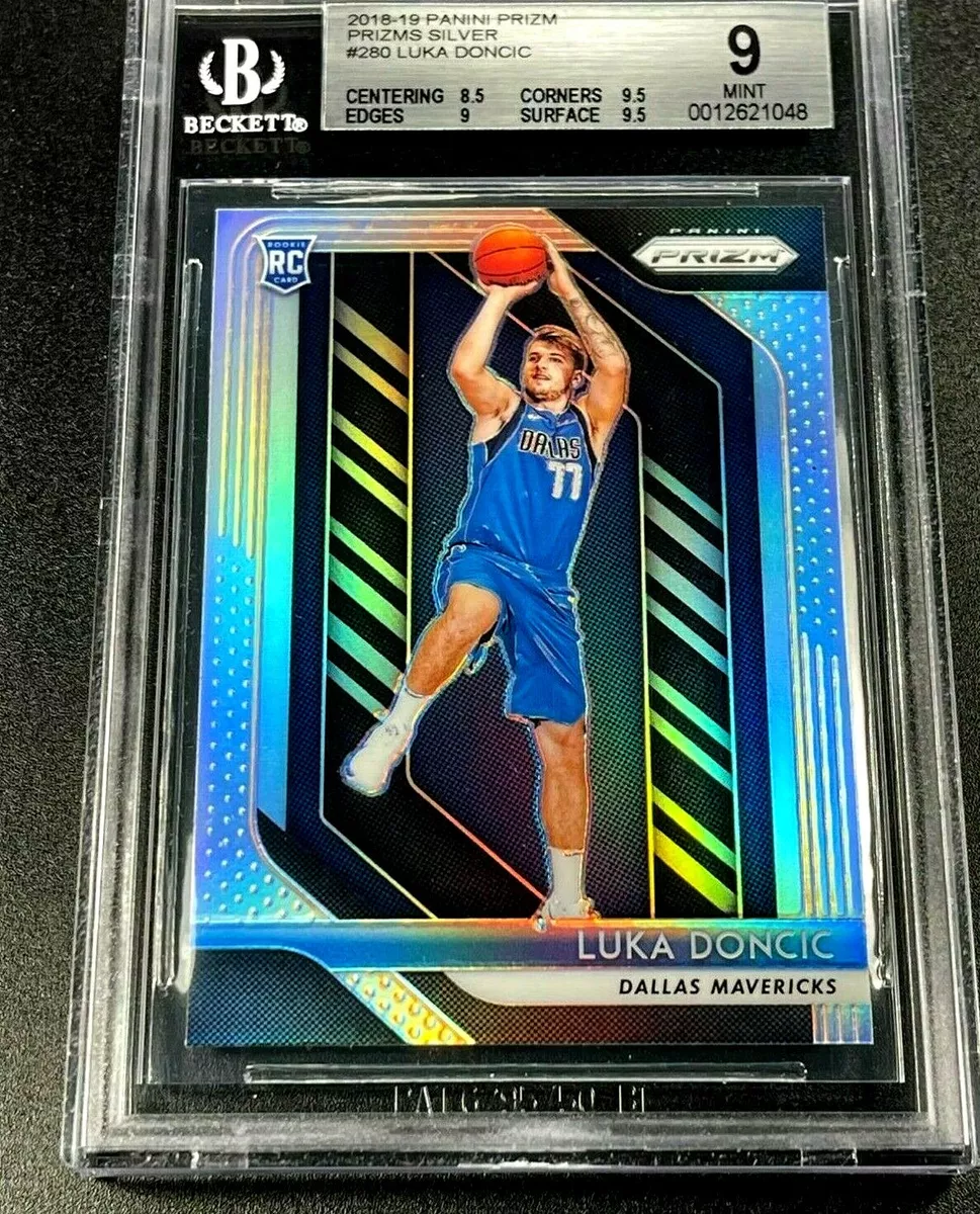 LUKA DONCIC 2018 PANINI PRIZM #280 SILVER PARALLEL ROOKIE RC BGS 9 W/2 9.5  SUBS