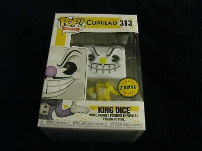 King Dice Yellow Tux Chase Variant Limited Edition Vinyl Figure Funko Pop Games: Cuphead Bundled with Pop Box Protector Case 