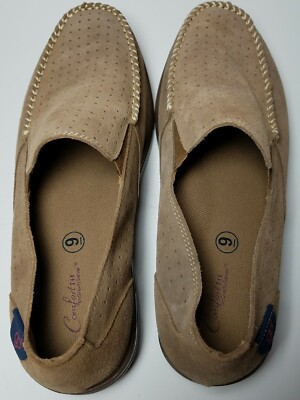 Gravity Defyer Carmel Tan Slip On Suede Loafers Size 9  display picture 3