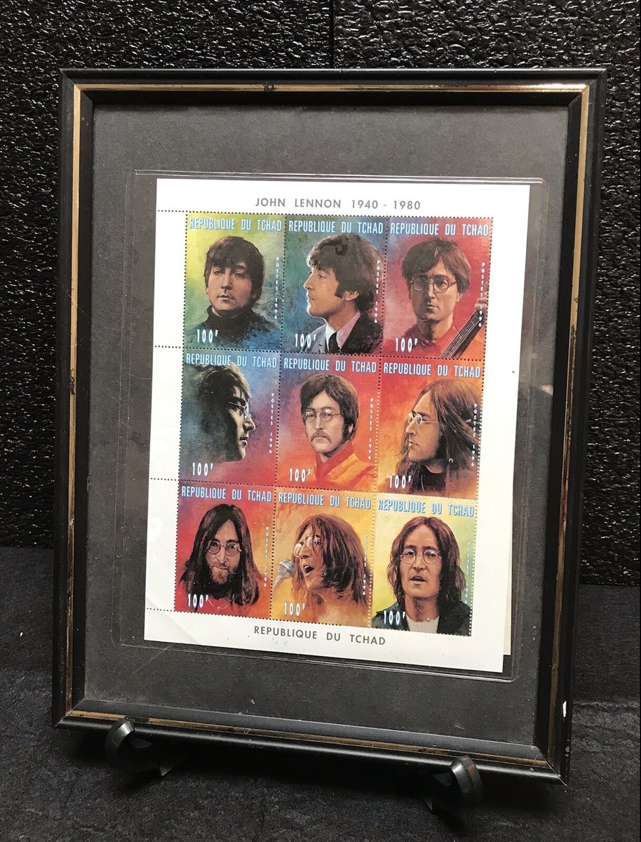 JOHN LENNON COMMEMORATIVE STAMPS, REPUBLIQUE' DU CHAD, 1996, FULL