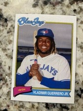 2020 TOPPS X SUPER 70s SPORTS BASE CARD TORONTO BLUE JAYS VLADIMIR GUERRERO #70