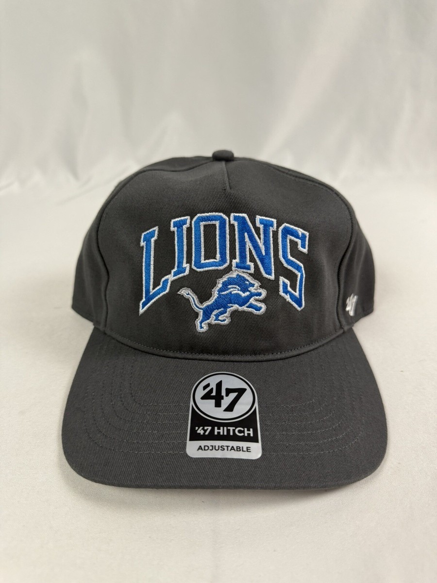 Detroit Lions NFL '47 Brand GRIT Grey Gray Hitch Snapback