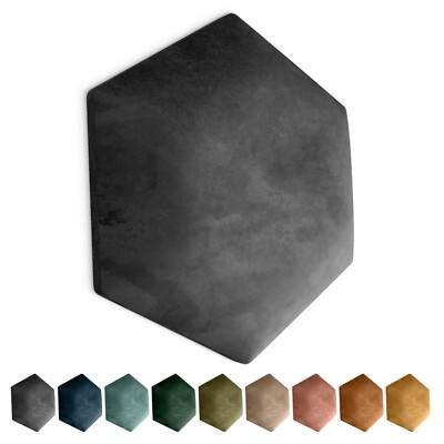 Polsterpaneel HEXAGON WANDKISSEN Wandpolster Bettkopfteil Wandpaneel MIX