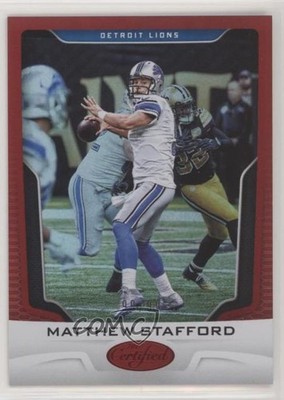 2017 Certified Mirror Red 90/99 Matthew Stafford #18 04cw