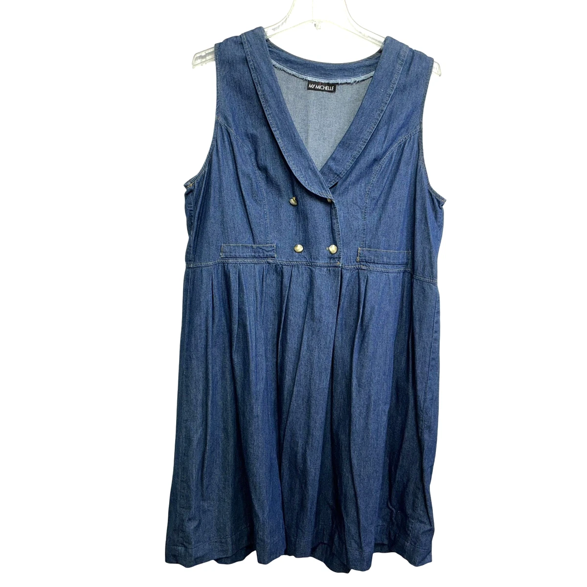knee length dresses for ladies Talissa A-Line Maxi Denim Dress Blue main image 0