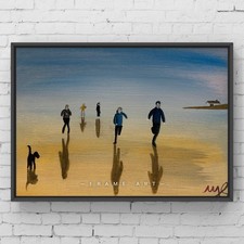 Original Acrylic Painting Small 30cm By 40cm in wooden frame - ready to hang