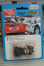 FALLER AMS 5401 CHASSIS TYP "RENNEN" 1:2,75 AUF UNGEÖFFNETER BLISTERKARTE TOP