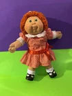 Cabbage Patch Kids red hair 1987 doll single braid  poodle HM11
