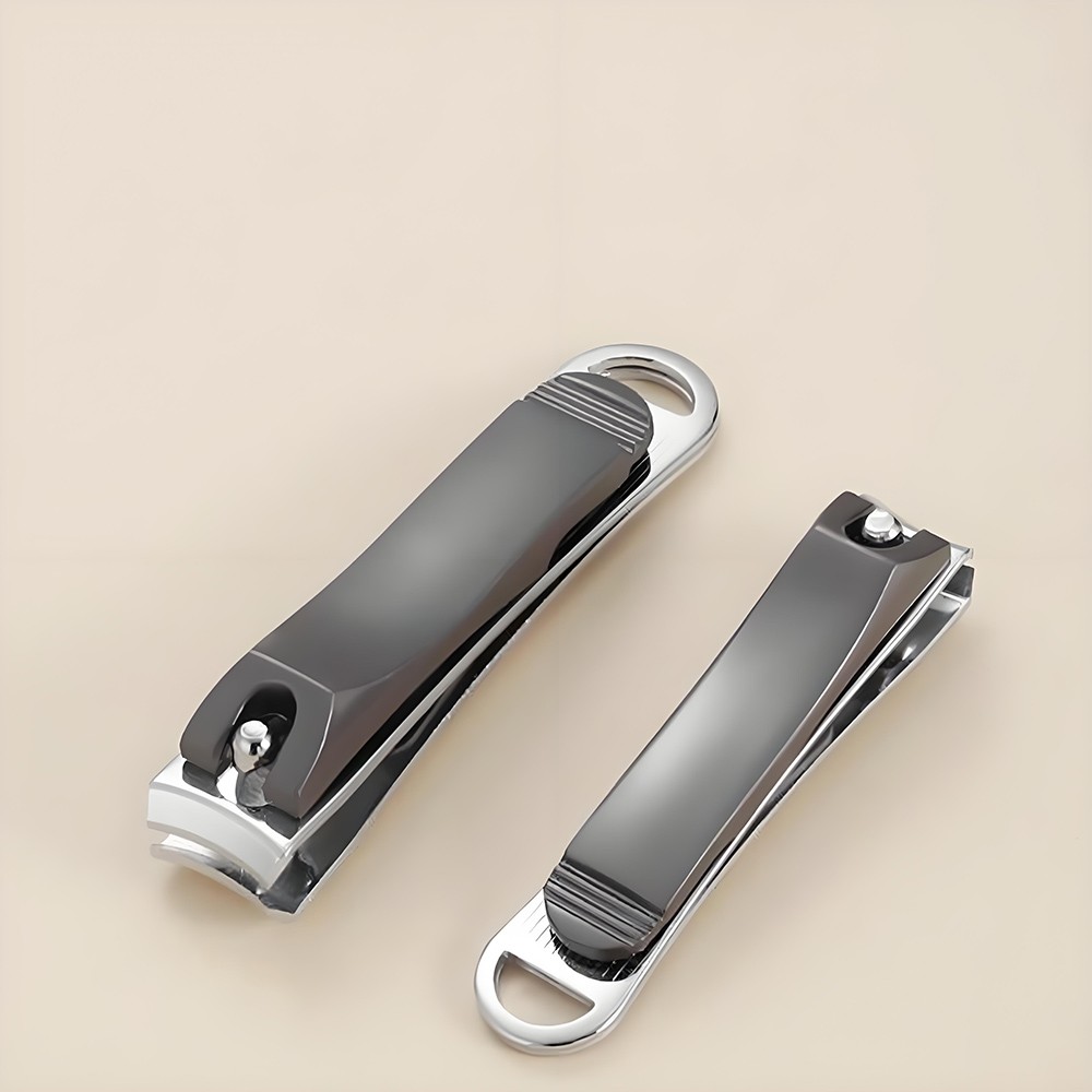 Nail Clipper Set, 2PCS Ultra Sharp Nail Clippers Curved Edge Style for Men,Women