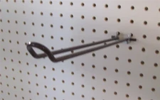 Store Fixture Supplies 25 Pack New 10" Loop Peghooks with Metal Backs Black