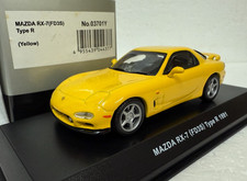 Kyosho Mazda RX-7 Type R FD3S Yellow JDM 1:43 scale diecast model car