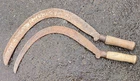 2x Vintage Sickles Grass Cutting Tools By Brades & Morris