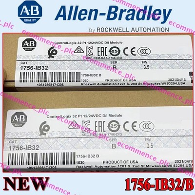 New Factory Sealed AB 1756-IB32/B ControlLogix 32 Pt 12/24V Module 1756IB32
