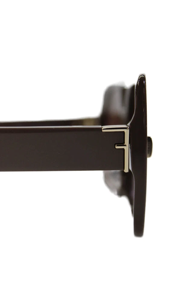 Женские солнцезащитные очки Fendi F Embellished FE40036U 53 мм 19 мм 140 мм увеличенного размера коричневые - Изображение 4 из 4