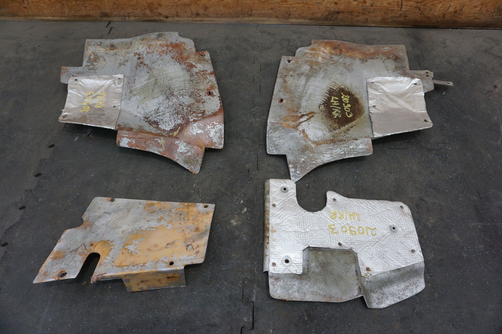 Set of 4 Engine Heat Shield Trim Cover OEM Ferrari 360 Spider 2005 *Note*