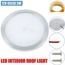 4.7" 12V Ultra Slim LED Ceiling  Lights Warm White For Caravan Motorhome RV Boat