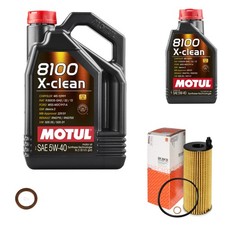 MAHLE Inspektionspaket 6 L MOTUL 8100 X-CLEAN 5W-40 für BMW 3er Cabriolet 320d