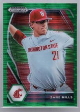 * 2021 Panini Prizm Draft Picks - Green Pulsar Prizm #PDP120 - ZANE MILLS