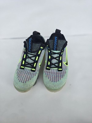 Nike Air VaporMax 2021 Flyknit Volt Pink DX3367-700 Youth Size 4.5Y Fair Conditi