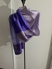 Natural Silk Handwoven stylish Lavender Mauve Purple STOLE SCARF SHAWL WRAP 72" — photo 1