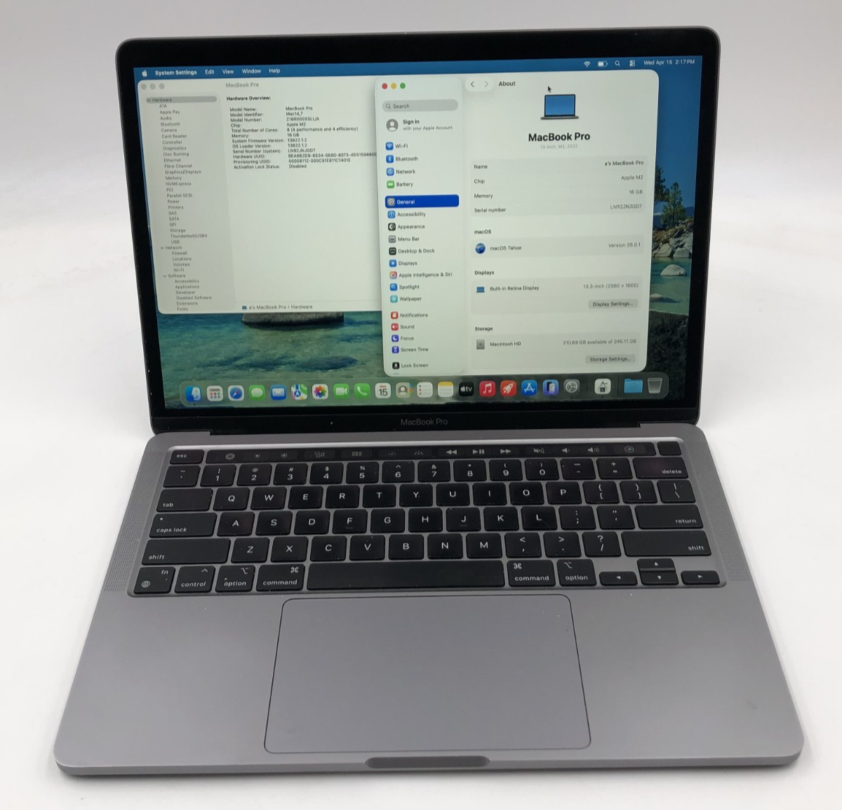 Apple MacBook Pro (13-inch, M2, 2022) A2338 - 16GB RAM 256GB SSD