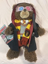 Build-A-Bear Workshop Harry Potter Plush Bear Gryffindor Outfit Scarf Wand